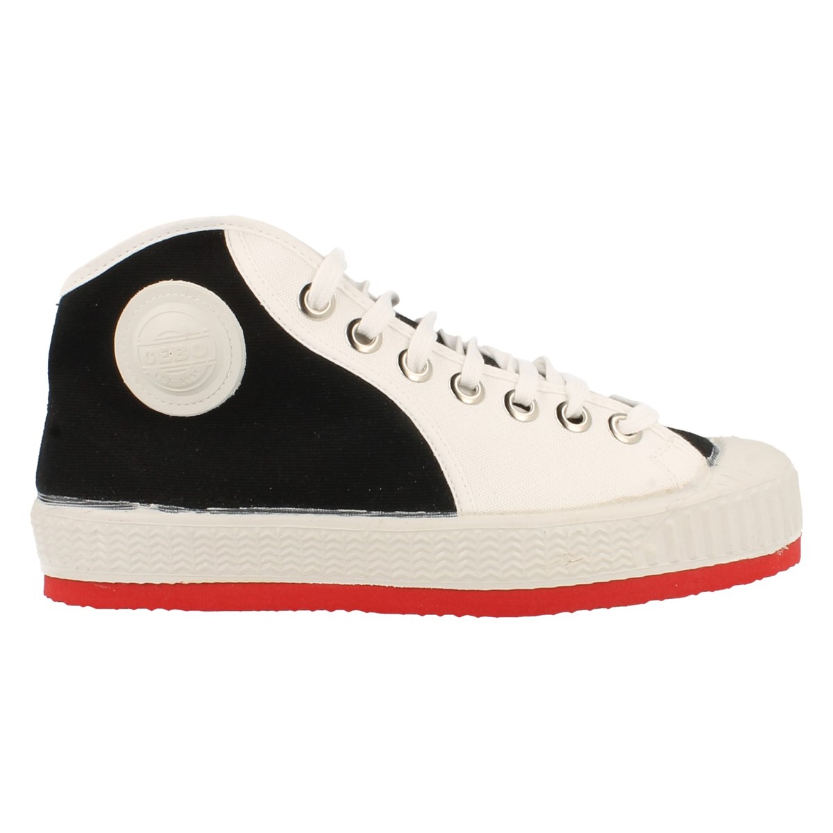 Instapper 0051 cebo-anton / kaats sneaker / wit met rode zool zomer